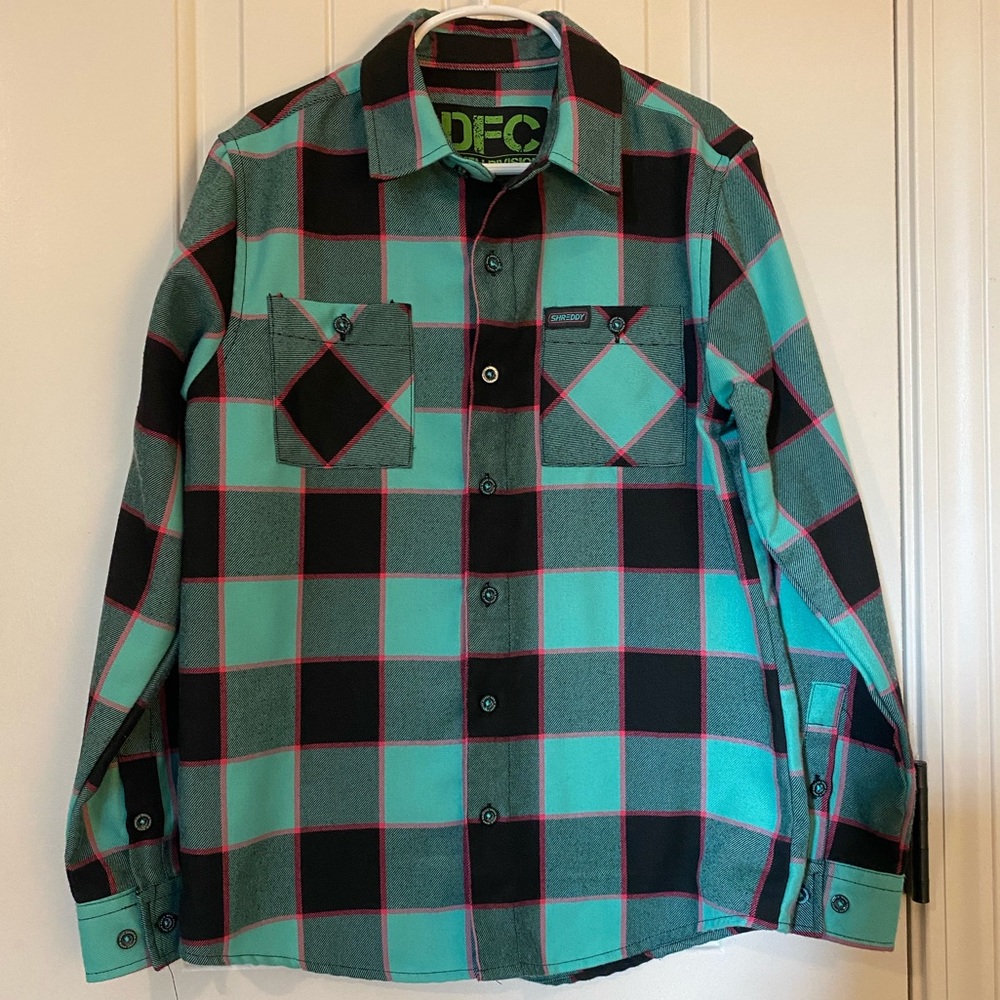 Dixxon Shreddy Collab Flannel 2.0 Youth Medium. EUC.